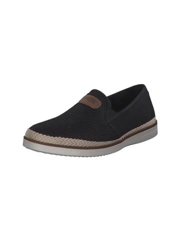 rieker Sportliche Slipper in schwarz/schwarz/nuss