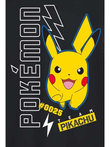 Pokémon Pikachu T-Shirt Kinder Jungen Oberteil Shirt in Schwarz