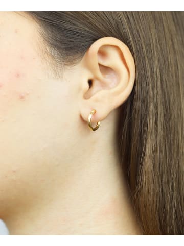 Vanlere Creolen aus 375 Gelbgold gedreht