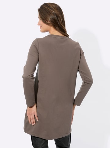 WITT WEIDEN Long-Sweatshirt in dunkeltaupe
