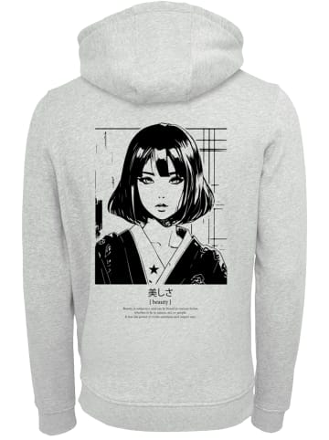 F4NT4STIC Hoodie Anime Beauty Girl in grau meliert