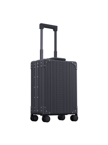 Aleon Business 4-Rollen Kabinentrolley Aluminium 50 cm Laptopfach schwarz
