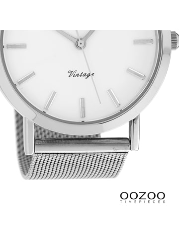 Oozoo Analog-Armbanduhr Oozoo Timepieces silber groß (ca. 45mm)