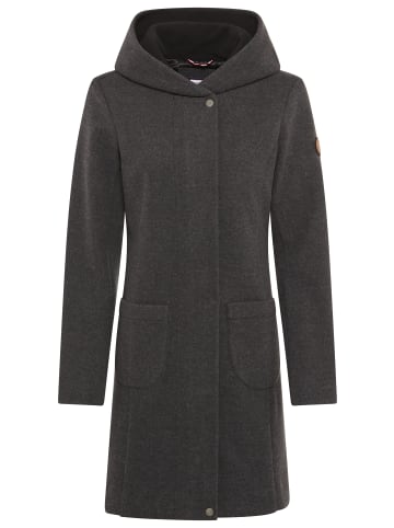 Kangaroos Kurzmantel in dunkel-grau-melange