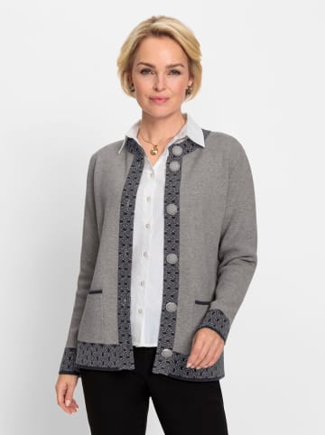 WITT WEIDEN Strickjacke in grau-meliert