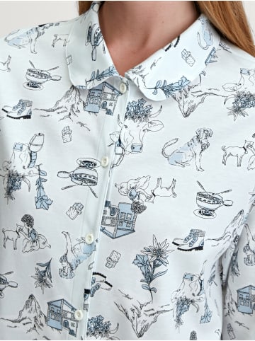 Calida Pyjama in cascade blue