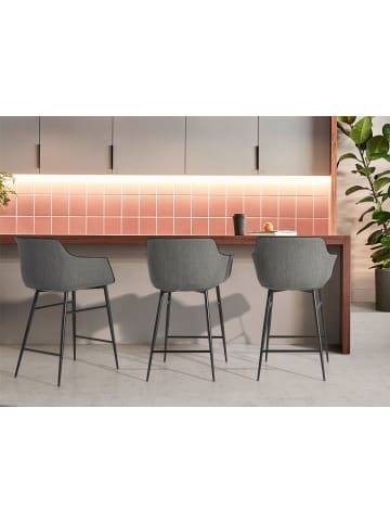 Angel Cerdá Hocker 4089 in Schwarz/Grau – (B)60 x (H)96 x (T)57 cm