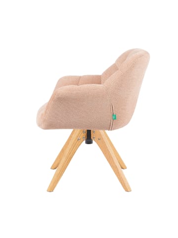 DUBI Möbel 2er-Set: Drehstuhl Mika-Nele in Rosa - (B)65 x (H)81 x  (T)66 cm