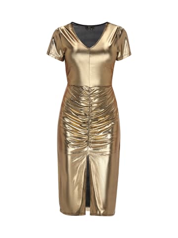 faina Women Dress in gold