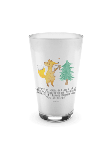 Mr. & Mrs. Panda Glas Fuchs  Weihnachtsbaum mit Spruch in Transparent