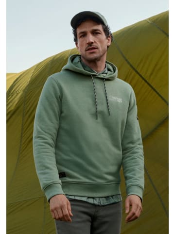 Camel Active Hoodie mit Rückenprint in Blattgrün