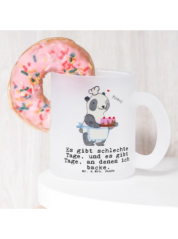 Mr. & Mrs. Panda Tasse Panda Backen mit Spruch in Transparent