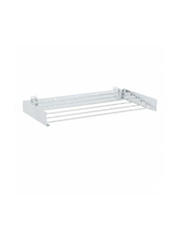 relaxdays Wand-Wäscheständer in Weiß - 100 cm