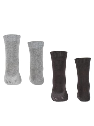 Falke Socken 2er Pack in Schwarz/Grau