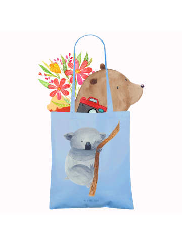 Mr. & Mrs. Panda shopping tasche Koalabär ohne Spruch in Sky Blue