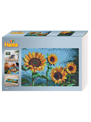 Hama Geschenkbox Art Sonnenblumen Midi-Bügelperlen in bunt