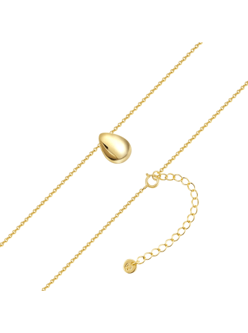 Glanzstücke München Kette Tropfen aus Sterling Silber in gelbgold