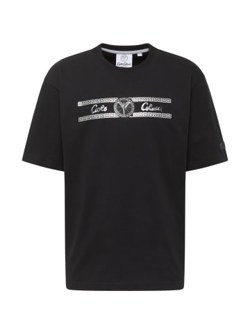Carlo Colucci T-Shirt Di Pastena in Schwarz