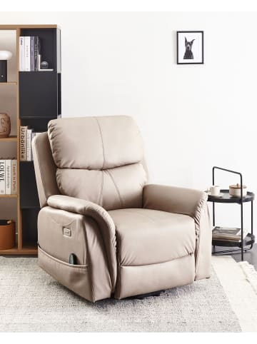 Beliani Fernsehsessel GLORIE in Grau - (W) 85 x (H) 82 x (L) 85 cm