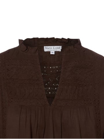Marie Lund Bluse in schoko - 0004