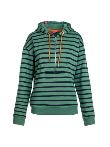 Salzhaut Hoodie ISIBEL in Bottle Green-Navy