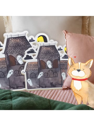 Mr. & Mrs. Panda Zierkissen Geister Villa ohne Spruch in Weiß