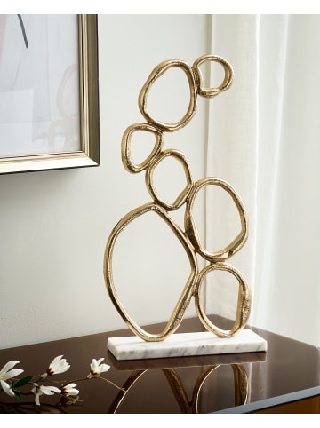 Beliani Dekofigur BLAGAJ in Gold/Weiß