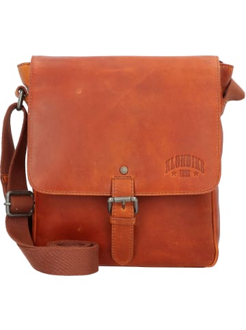 KLONDIKE 1896 Erin Umhängetasche Leder 22 cm in cognac