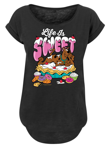 F4NT4STIC Long Cut T-Shirt Scooby Doo Life Is Sweet in schwarz