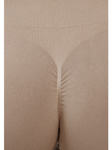 SMILODOX Leggings Alira Scrunch in Hellbraun