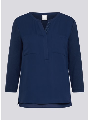 Rabe Bluse in Dunkelblau