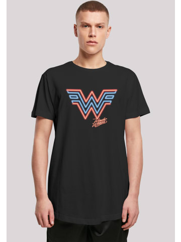 F4NT4STIC Long Cut T-Shirt DC Comics Wonder Woman 84 Neon Emblem in schwarz
