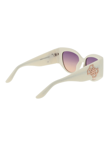 Guess Frauen Sonnenbrille Katzenauge Weiß