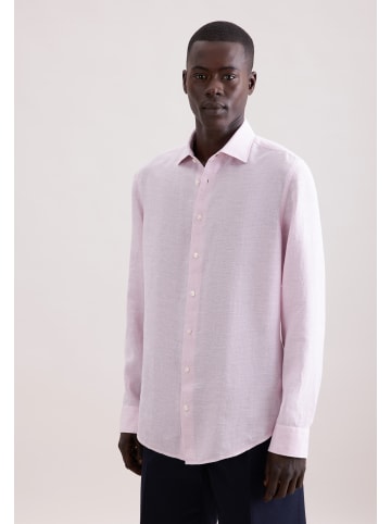 Seidensticker Leinenhemd Shaped in Rosa