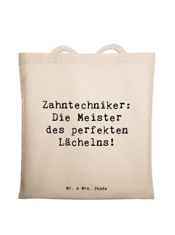 Mr. & Mrs. Panda Schultasche Spruch Zahntechniker Lächeln mit Sp... in Creme