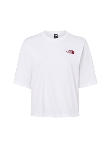 The North Face T-Shirt in weiß bordeaux - 0001