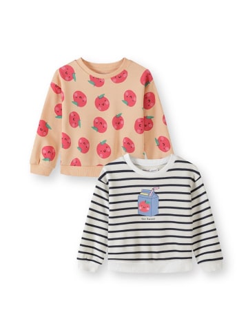 Minoti 2-er Pack Sweatshirt 30FLEECE106 in weiß