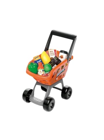 Wisam® Kaufladen-Set: Kasse, Einkaufswagen, Scanner, Supermarkt