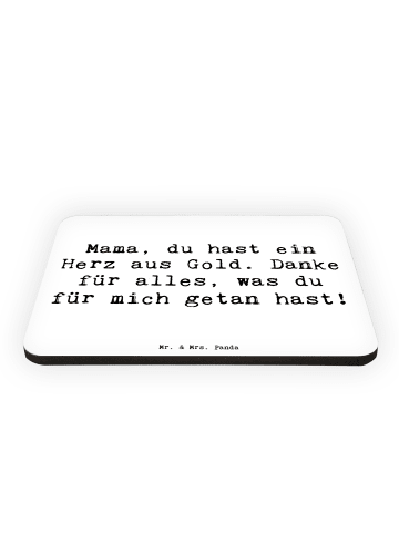 Mr. & Mrs. Panda Magnet Spruch Mama Herz Gold mit Spruch in Weiß