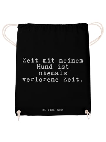 Mr. & Mrs. Panda wander rucksack Zeit mit meinem Hund... mit Spruch in Schwarz