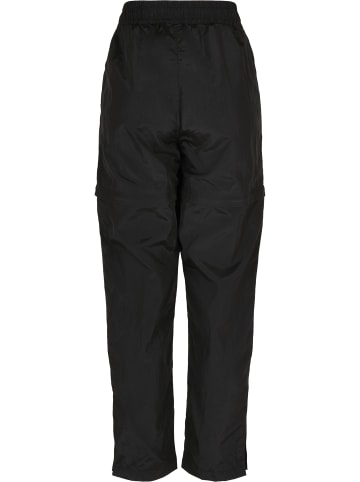 Urban Classics Urban Classics Damen Ladies Shiny Crinkle Nylon Zip Pants in black