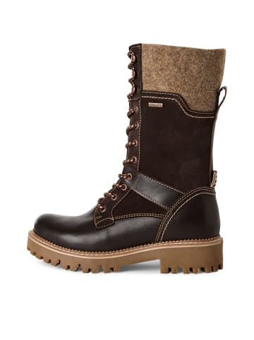 Tamaris Schnürstiefel in Braun