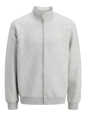 Jack & Jones Sweatshirt mit Reißverschluss in Light Grey Melange