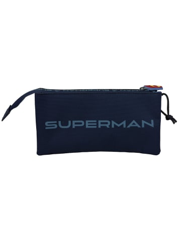 DC Comics Superman drei Fächer Etui Federmäppchen für Schule und Alltag