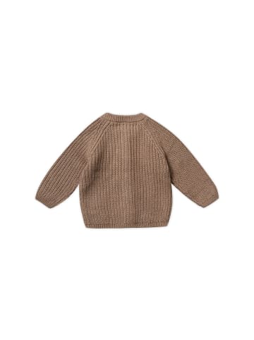 Stellou & friends Gerippter Strick-Cardigan in camel