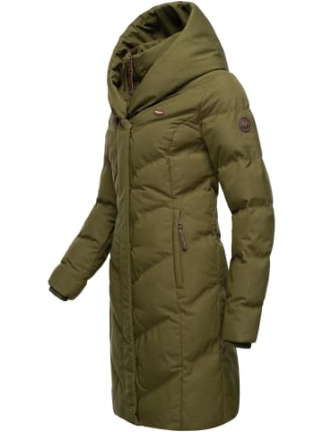 ragwear Wintermantel Natalka Melange in Light Olive