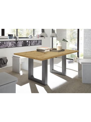 58 aufm Kessel ESSZIMMERTISCH Eila 4 140 x 90 x 75 Esstisch Graphit/Asteiche