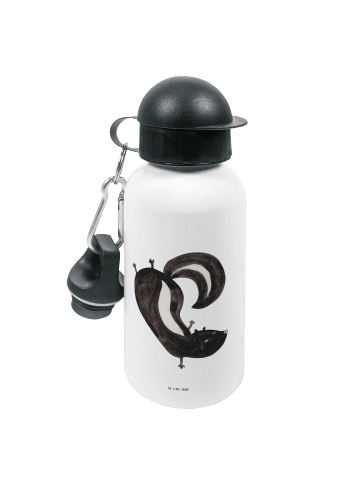Mr. & Mrs. Panda Trinkflasche Stinktier Handstand ohne Spruch in Weiß