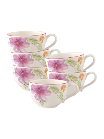 Villeroy & Boch 6er Set Frühstückstassen Mariefleur Basic 290 ml bunt in bunt