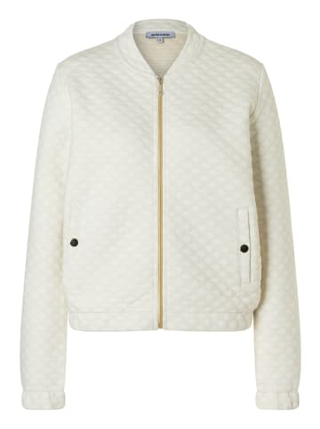More & More Sweatjacke gesteppt in off white